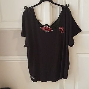 Black Harley Davidson short sleeve tee